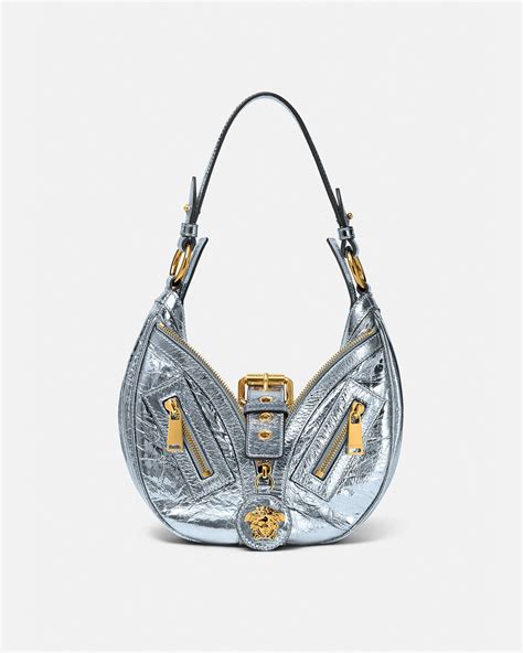 versace leather bucket bag|Versace hobo bags.